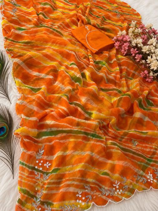 Vinayak lightweight chiffon saree wholesaler